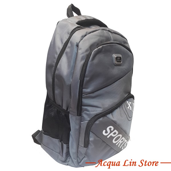 Unisex Sport Backpack, Gray Color