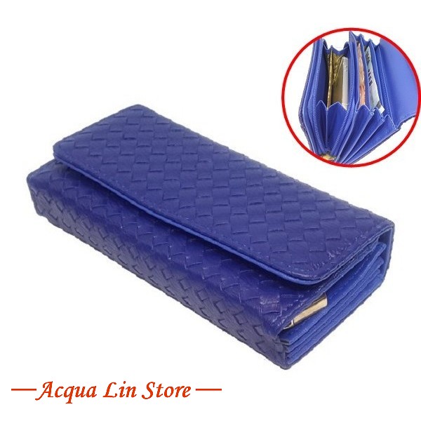 A.Antonio Women Wallet, Bamboo Design, #070B Blue