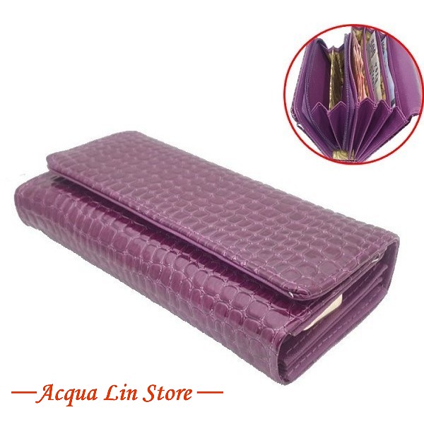A.Antonio Women Wallet, Stone texture Design, #070A Violet