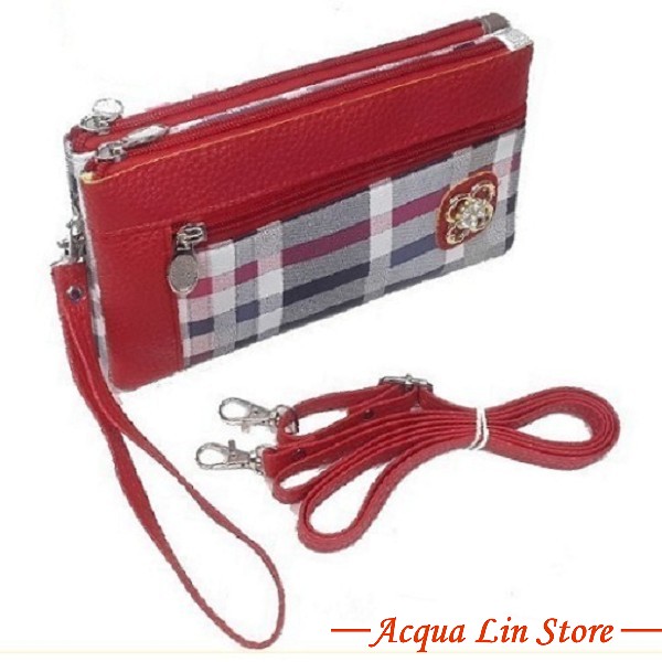 Clutch Bag #6745, Red Color