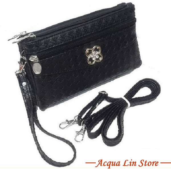 Clutch Bag #6780, Black Color