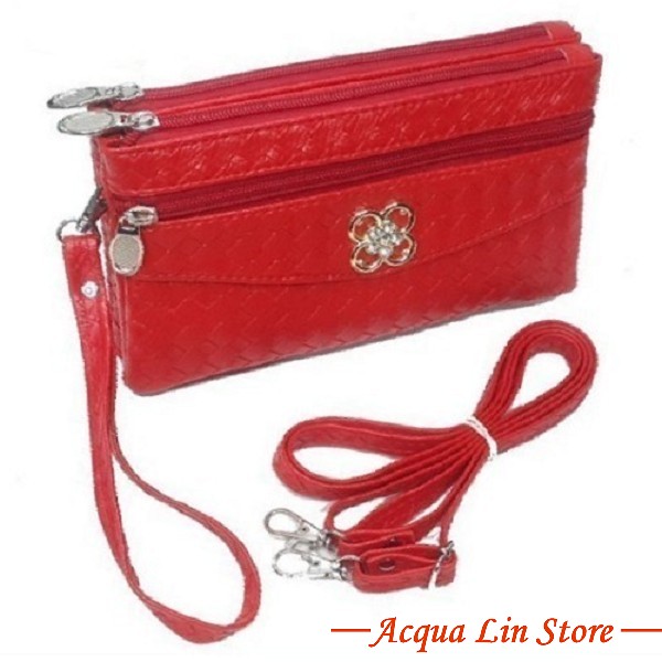 Clutch Bag #6780, Red Color